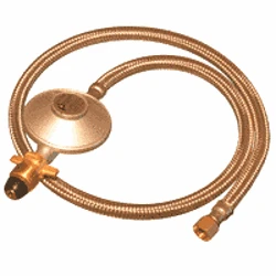 Regulator And Hose S/Steel 1/4 Bsp Swivel X 900mm - Gas Components 3 Regulator And Hose S/Steel 1/4 Bsp Swivel X 900mm - Gas Components