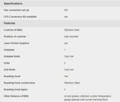 Beefeater Proline FFD BBQ With Hood - BeefEater -Outdoor Camping Gear BSH158SA 3