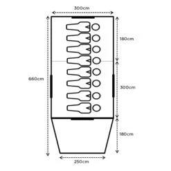 Turbo Plus Tent 300 -Outdoor Camping Gear TURBOPLUS300 Diagram