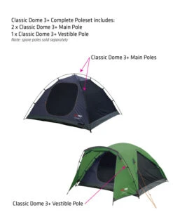 Classic Dome 3+ Vestibule Pole